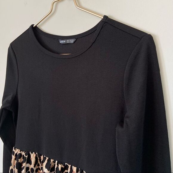 SHEIN Animal Print Long Sleeve Dress Small - Picture 4 of 6